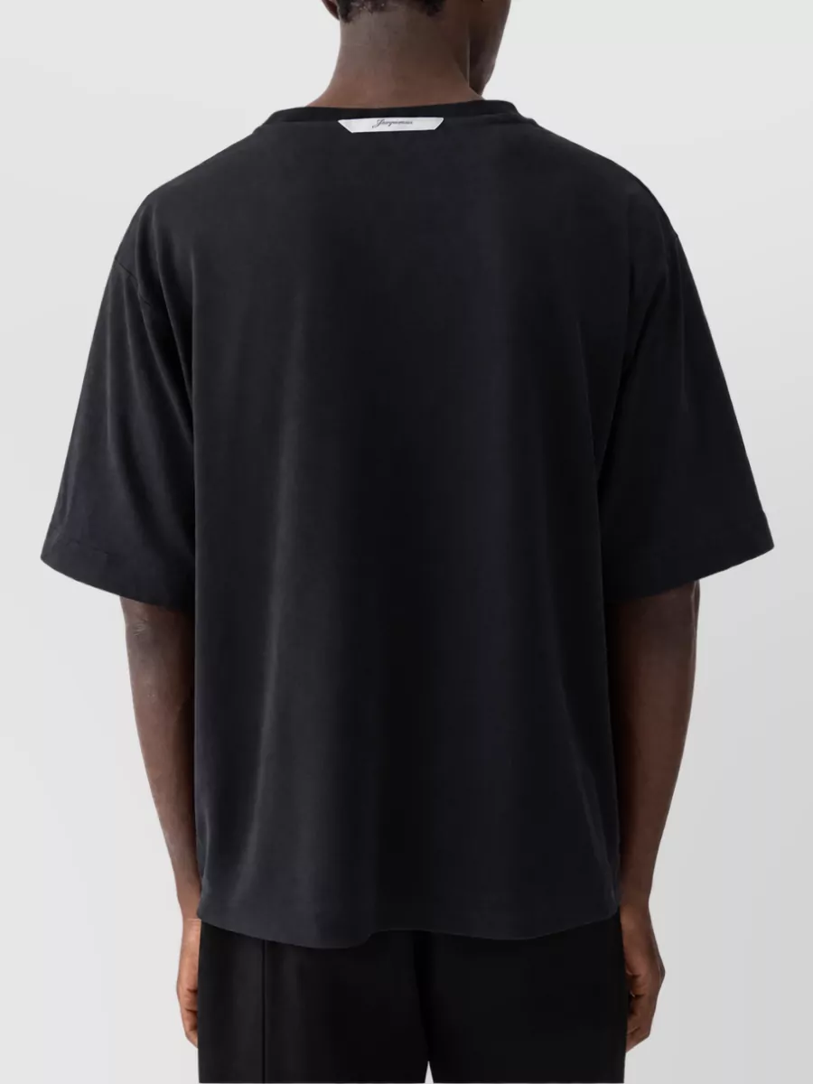 Jacquemus Ribbed Crew-Neck Short-Sleeve T-Shirt