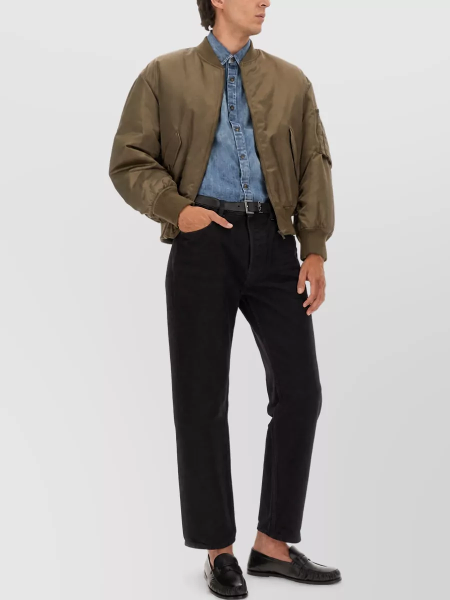 Saint Laurent Denim Jeans Mick Straight Leg Five Pocket