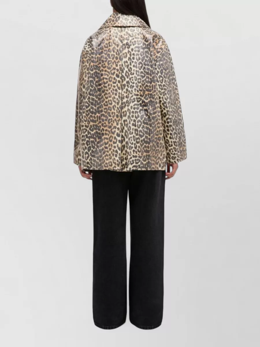 Ganni Leopard-Print Jacket
