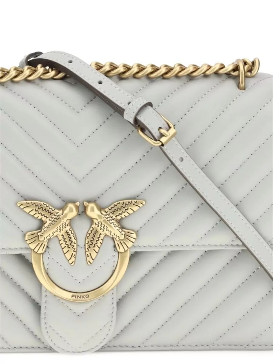 Pinko Love Bag One Leather Clutch Bag