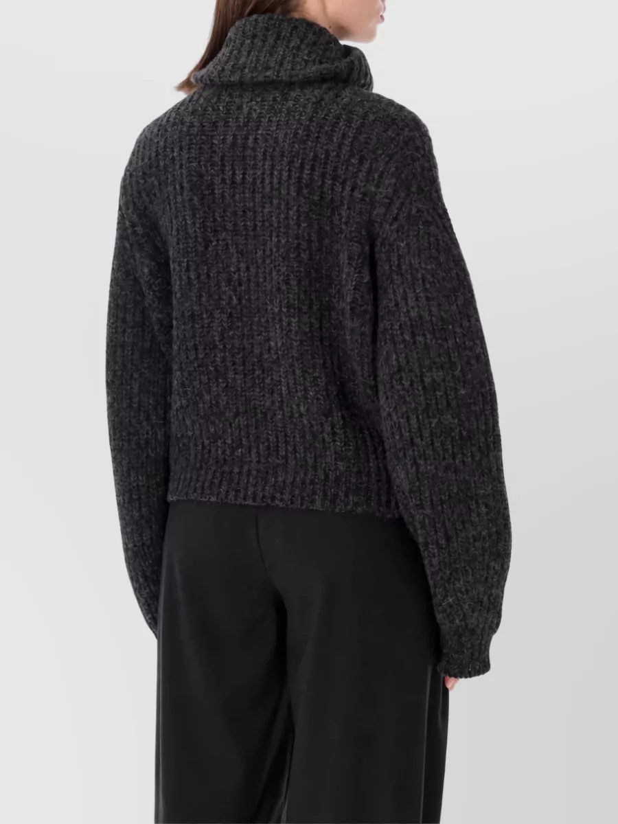 Lemaire Alpaca Yak Oversized Ribbed Zip Jacket