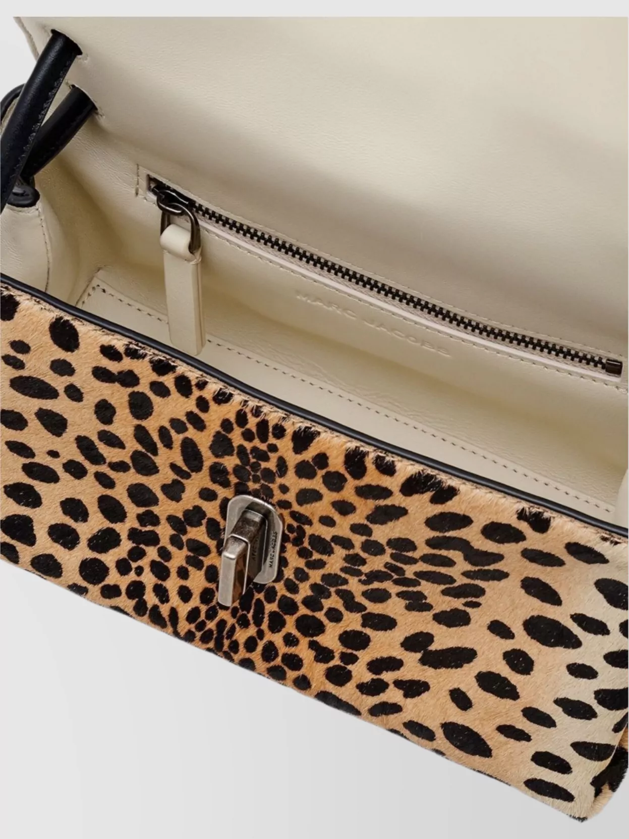 Marc Jacobs Double Handle Leopard Print Shoulder Bag