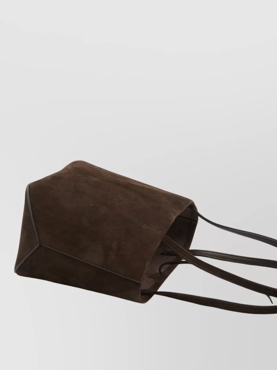The Row Lambskin Park Tote Edge Medium Shoulder Bag