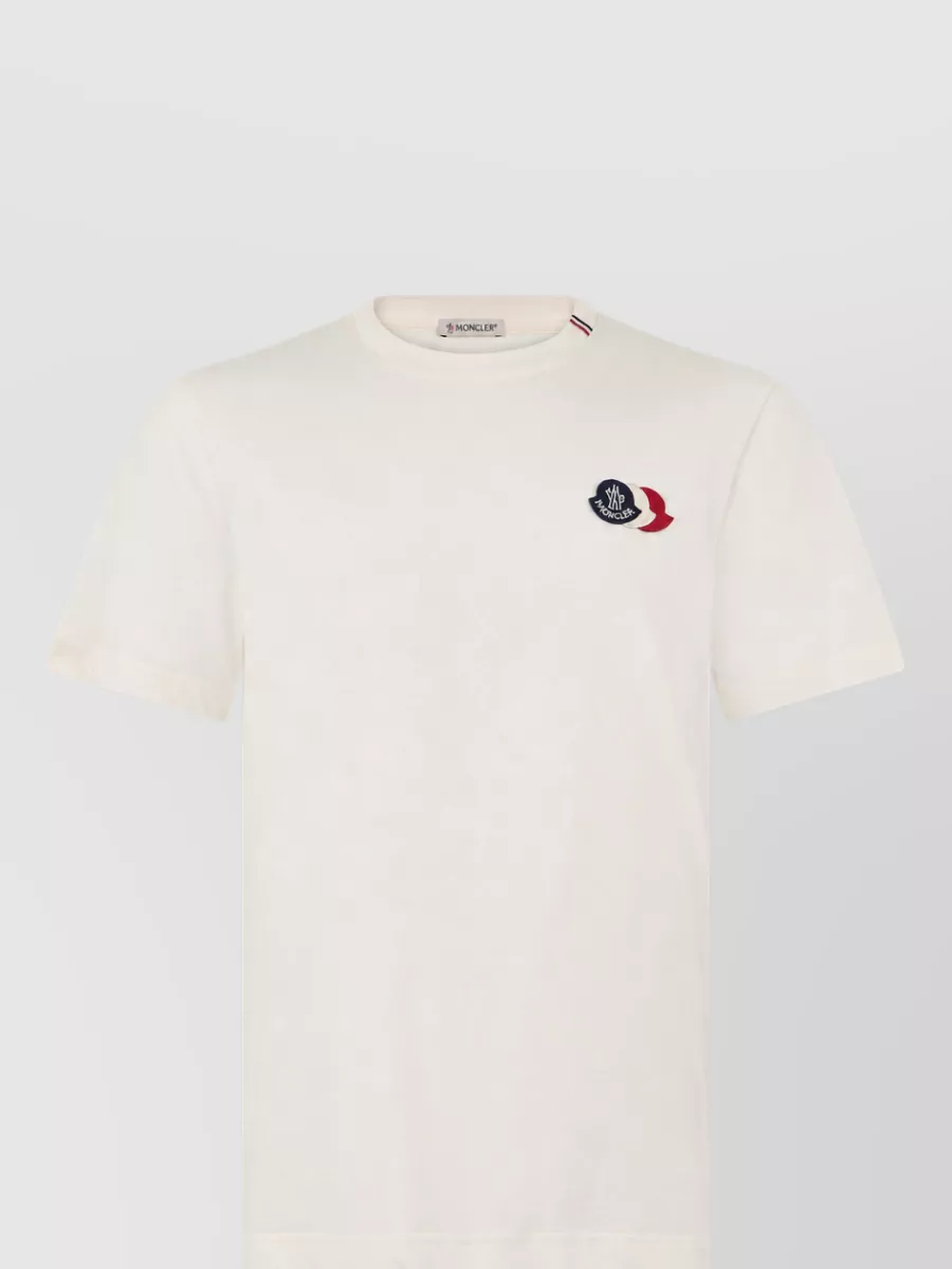Moncler Cotton logo-embroidered short-sleeve t-shirt