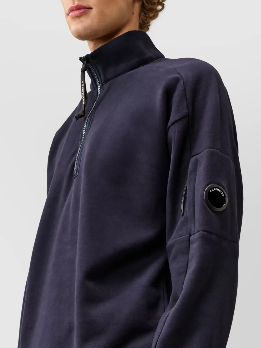 C.p. Company Cotton Regular-Fit Half-Zip Hooded Jacket