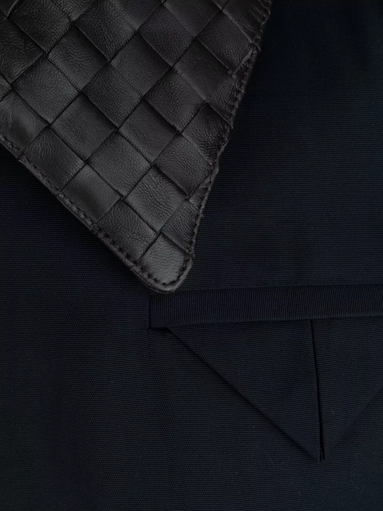 Bottega Veneta Jacket Quilted Collar Elastic Cuffs