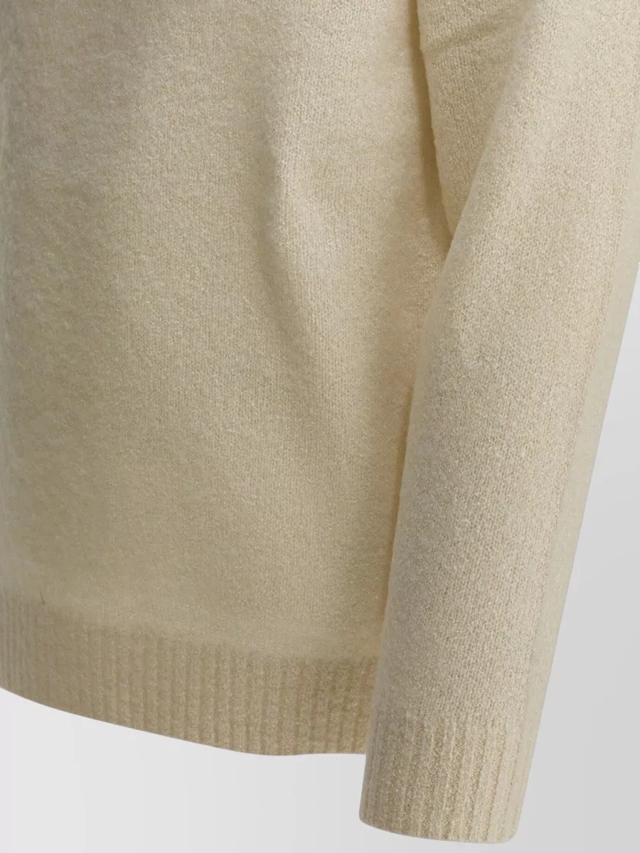 Beams Plus Knitwear Textured Fabric Cuffs Hem Finish