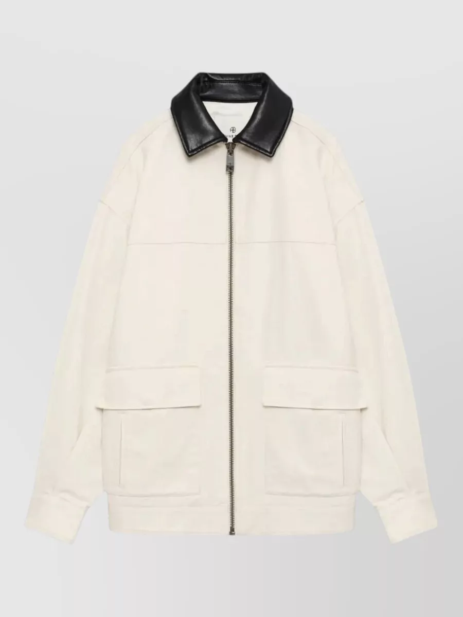 Anine Bing cotton single breasted coat