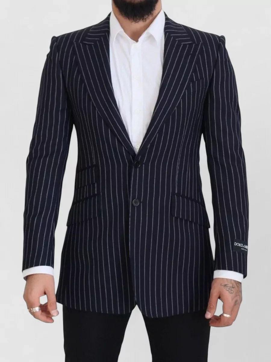 Dolce&Gabbana Virgin wool pinstripe single-breasted blazer
