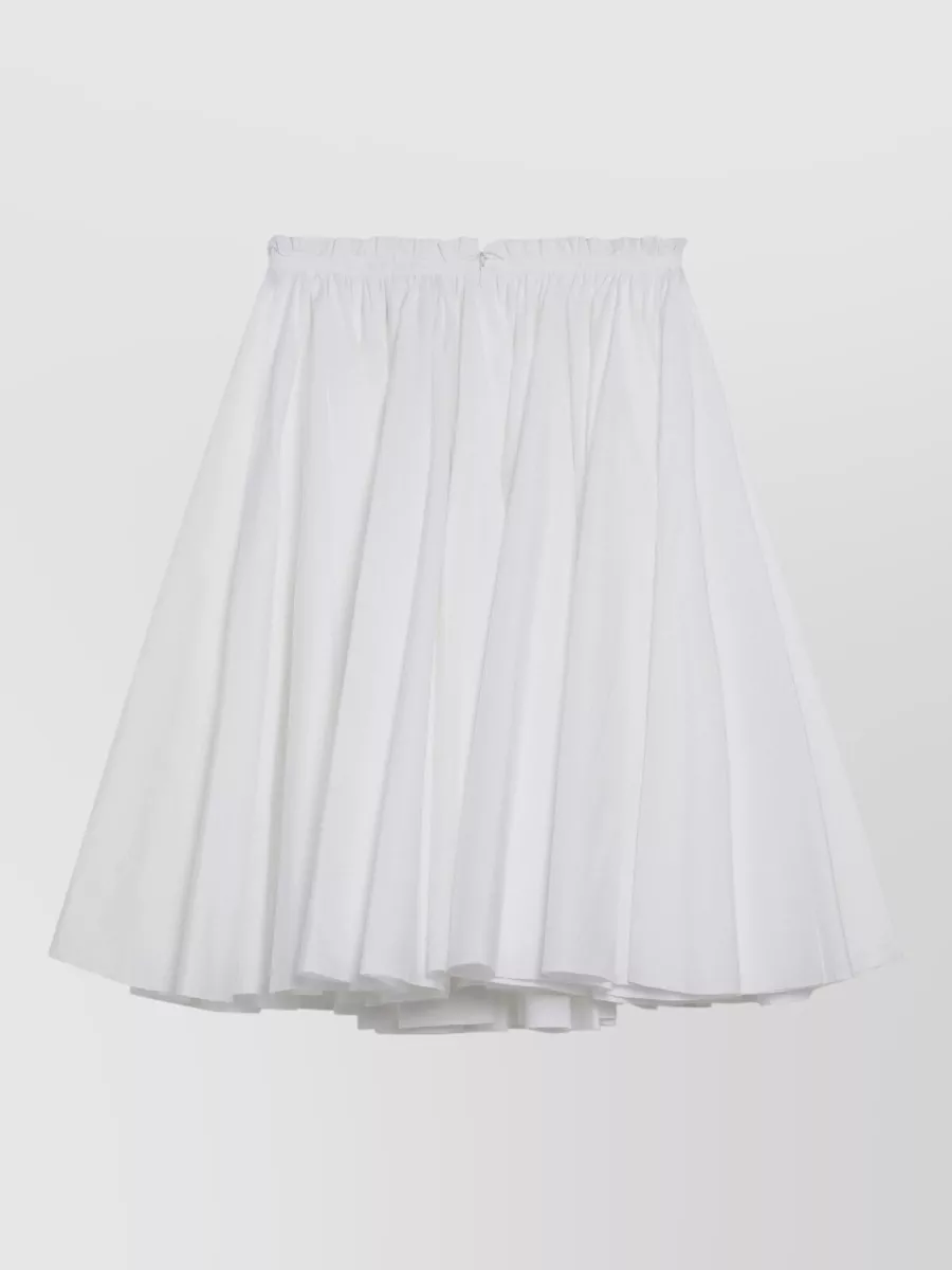 Ami Paris Cotton midi corolla skirt