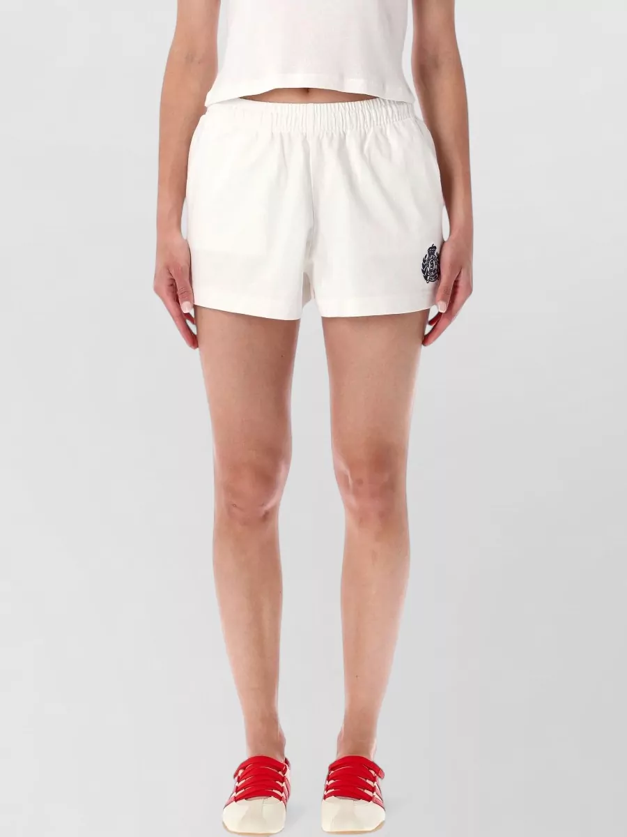 Sporty & Rich cotton relaxed-fit super-short shorts