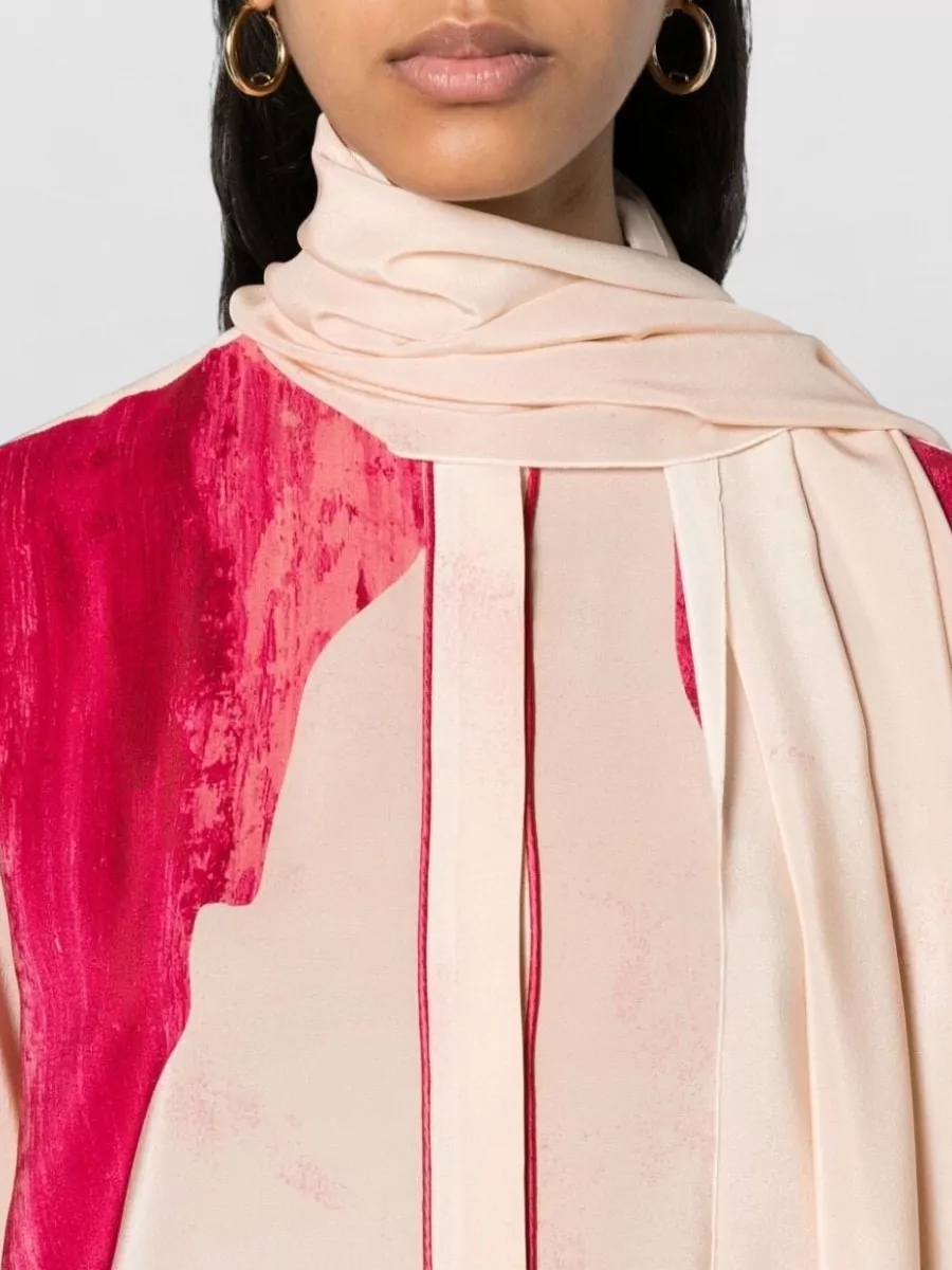 F.r.s For Restless Sleepers Silk Printed Long-Sleeve Blouse