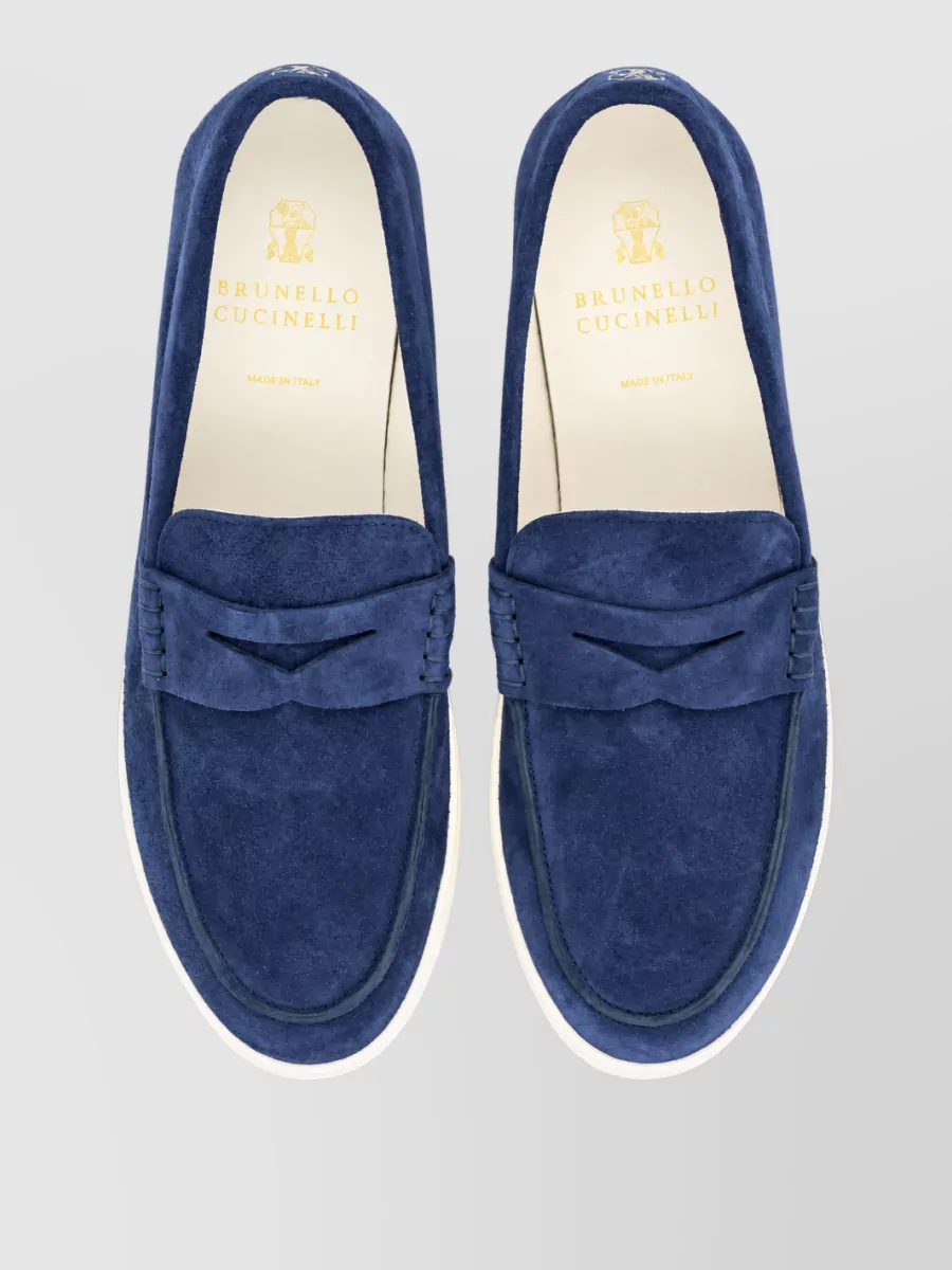 Brunello Cucinelli Suede Monk Shoes