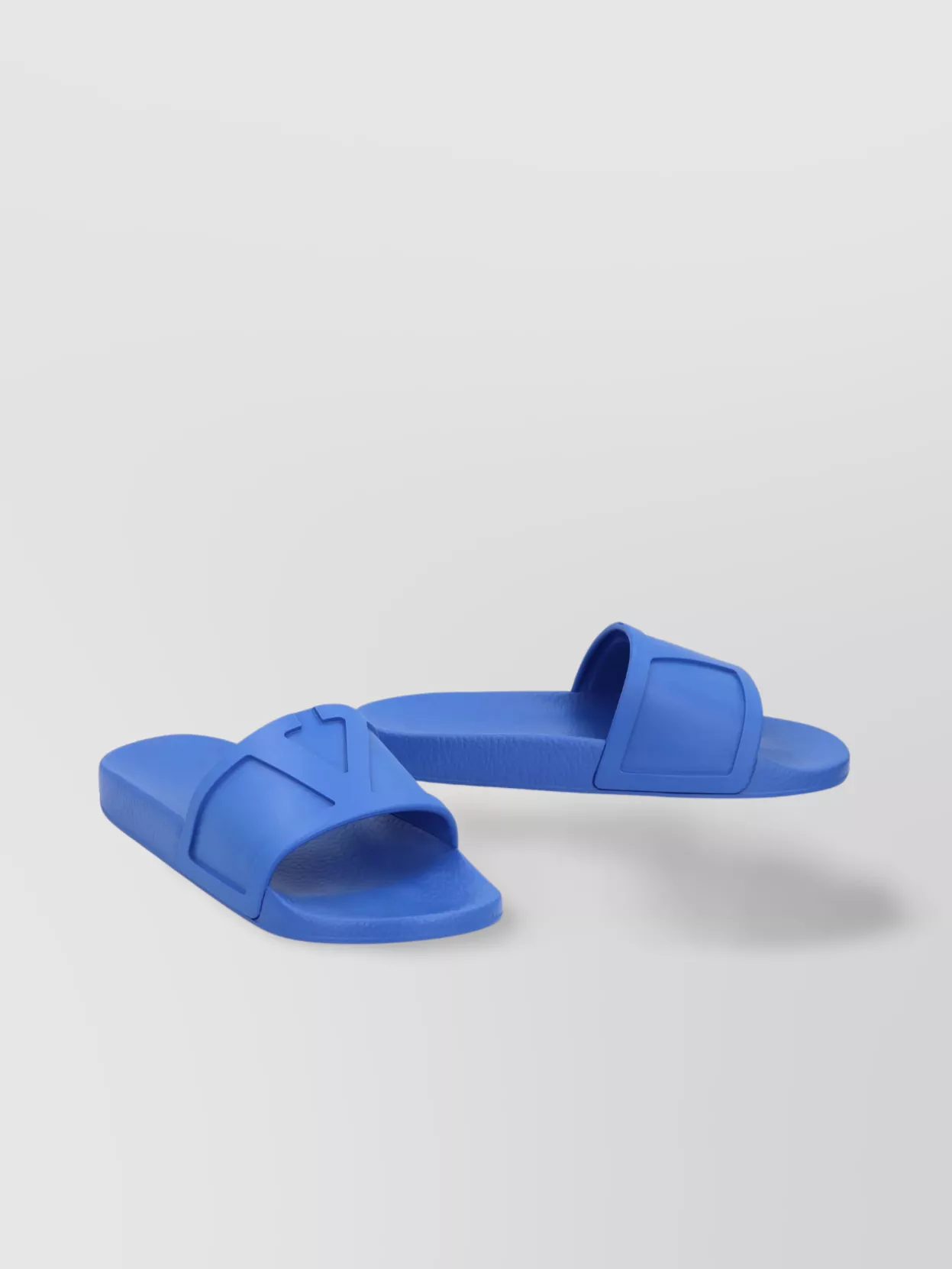 Valentino Wide Strap Open Toe Rubber Slides