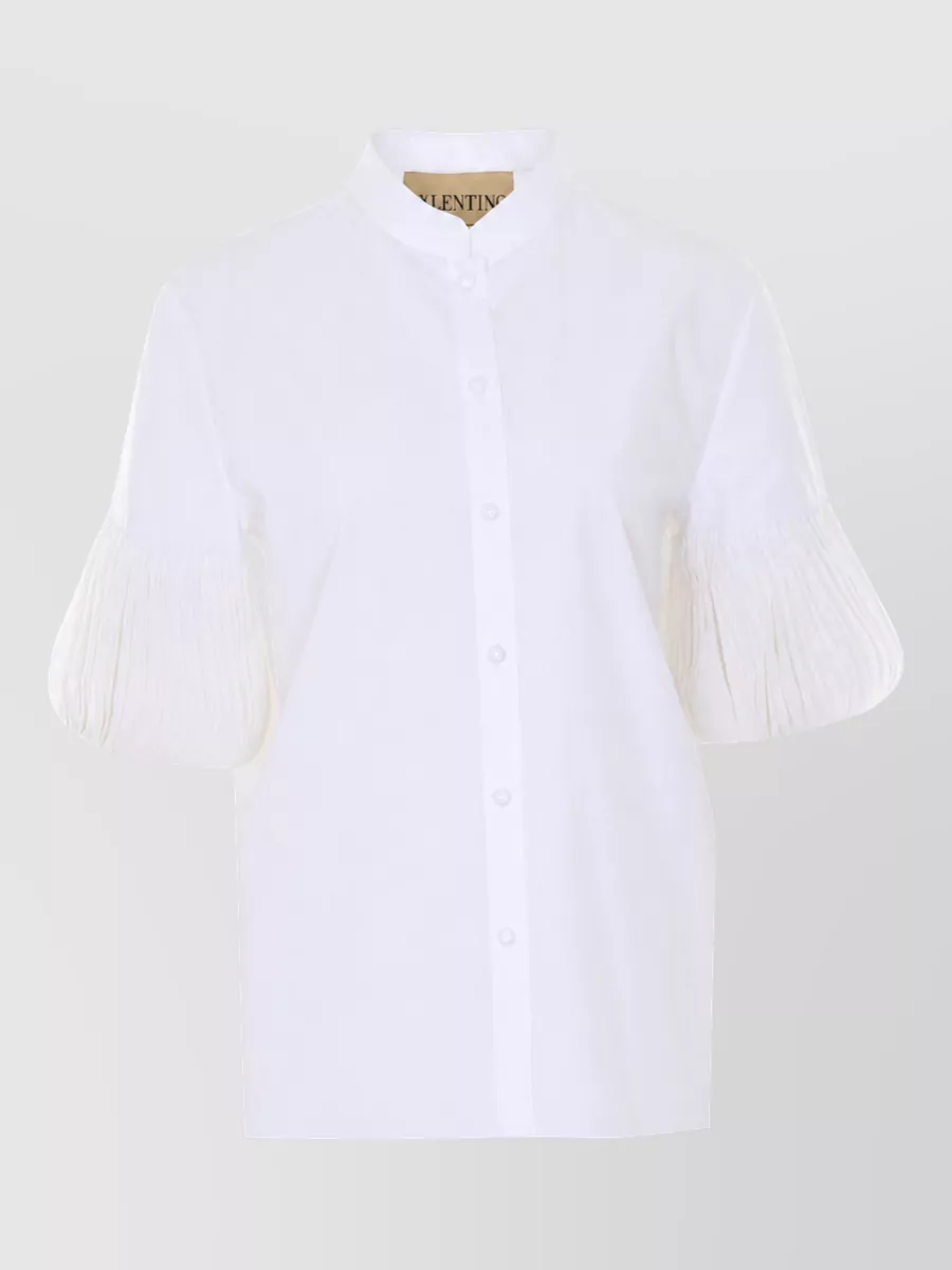 Valentino Garavani Embroidered cotton shirt