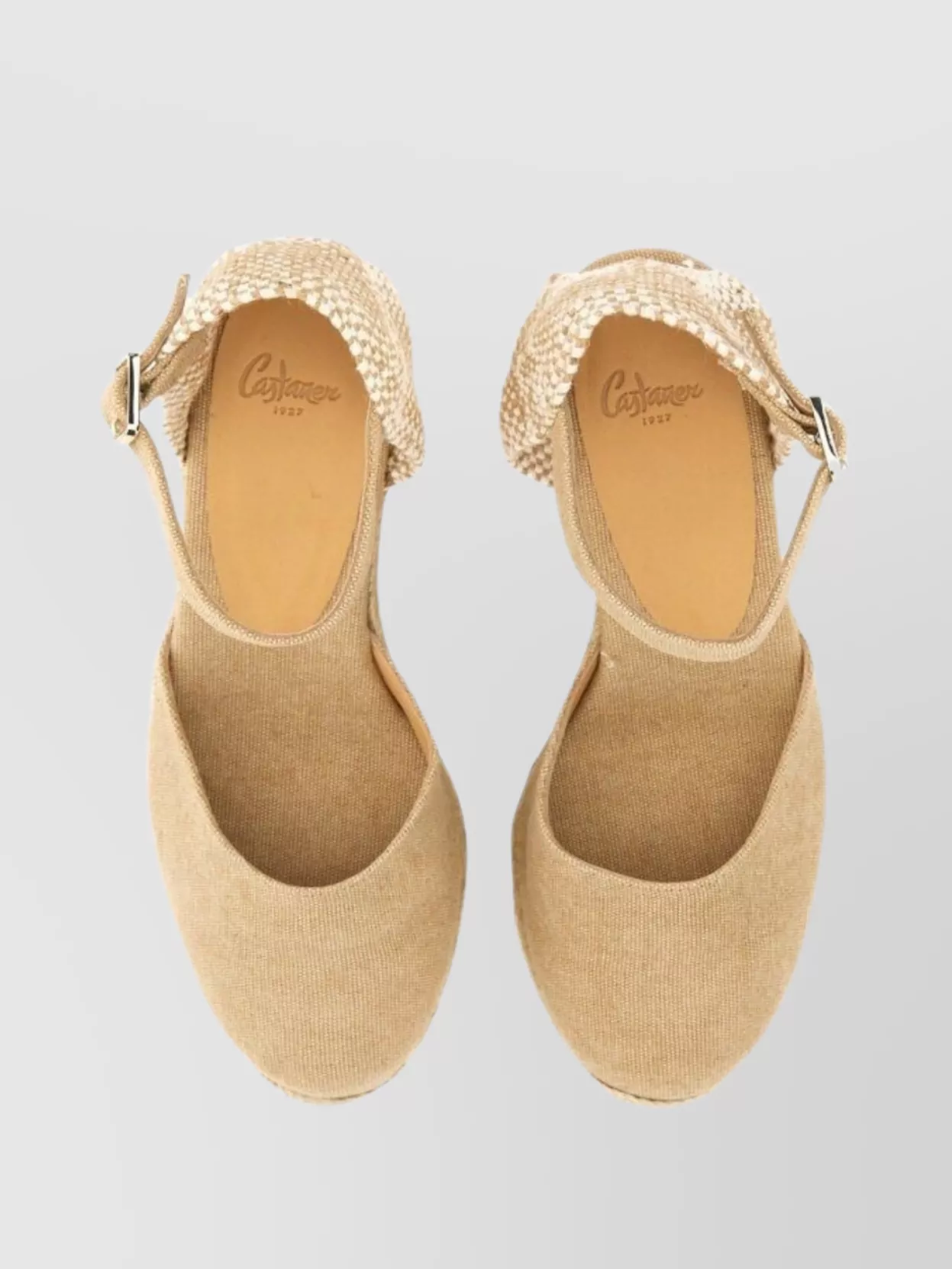 Castaner Wedge Espadrille With Buckle And Braided Detail