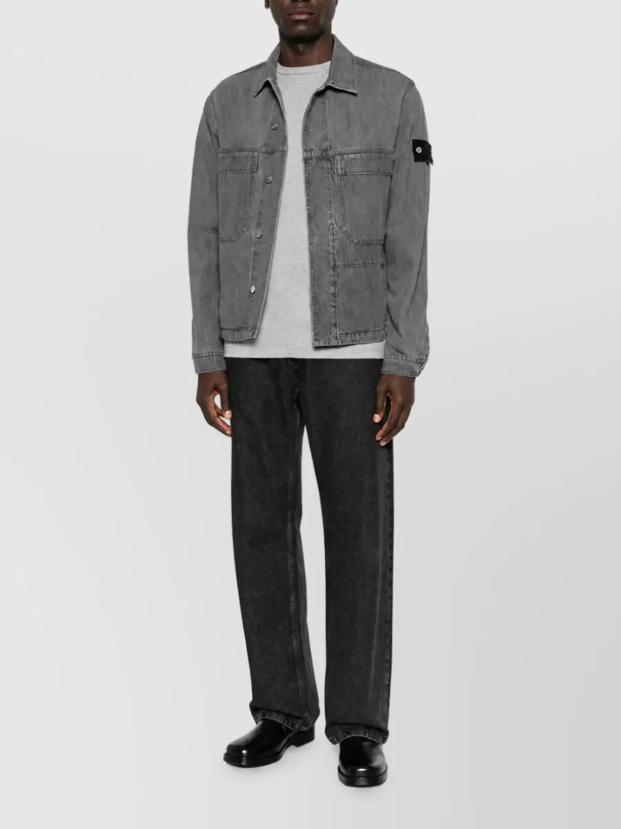 Stone Island Denim Classic Collar Jacket