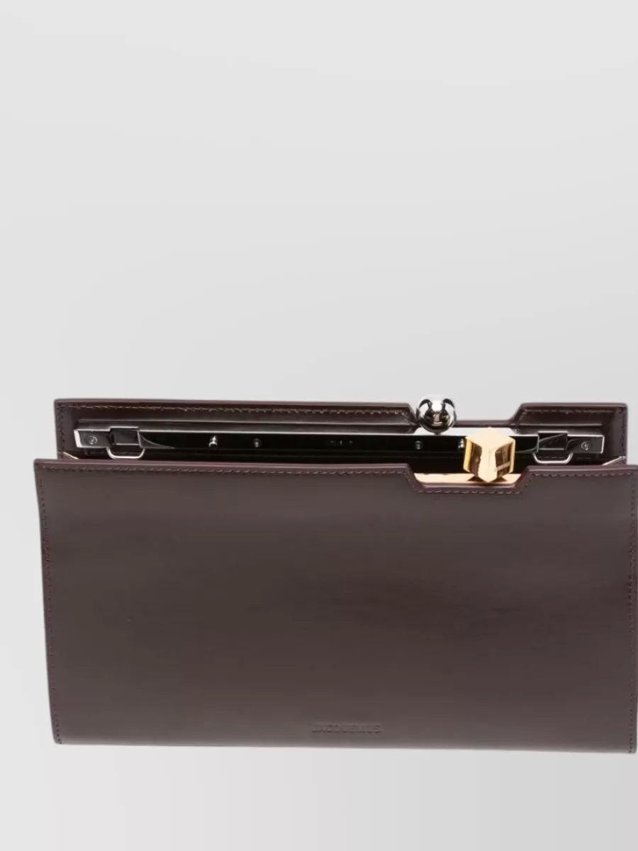 Jacquemus La Pochette Salon Leather Clutch Bag