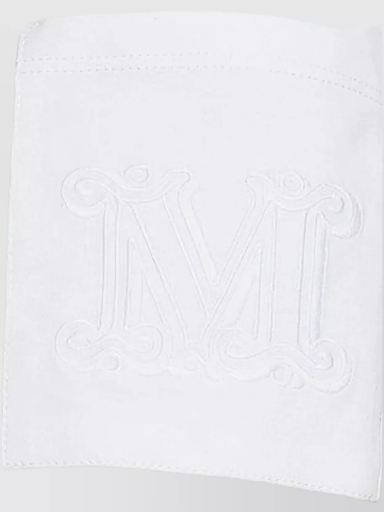 Max Mara Short Sleeve Crew Neck Top With Pocket In White
