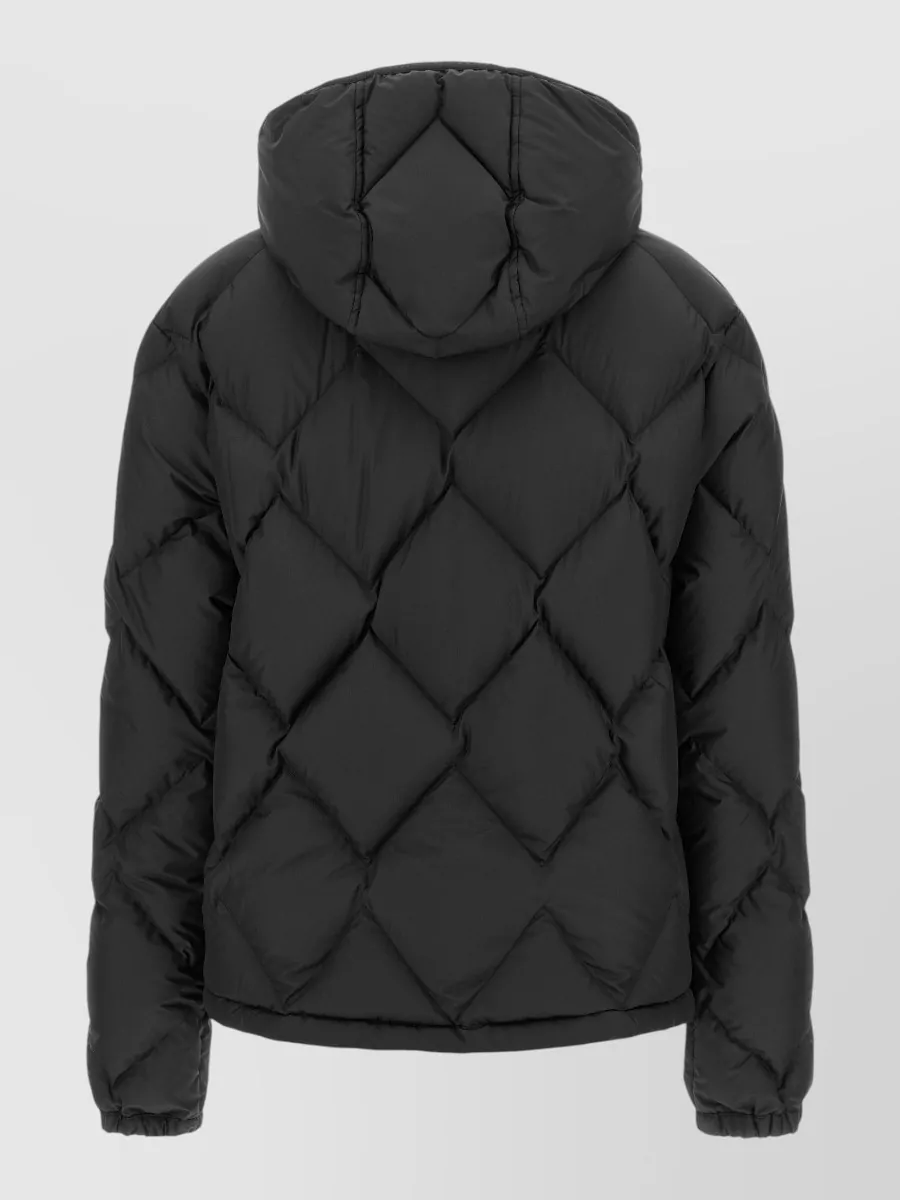 Moncler Down Quilted Cropped Hooded Jacket