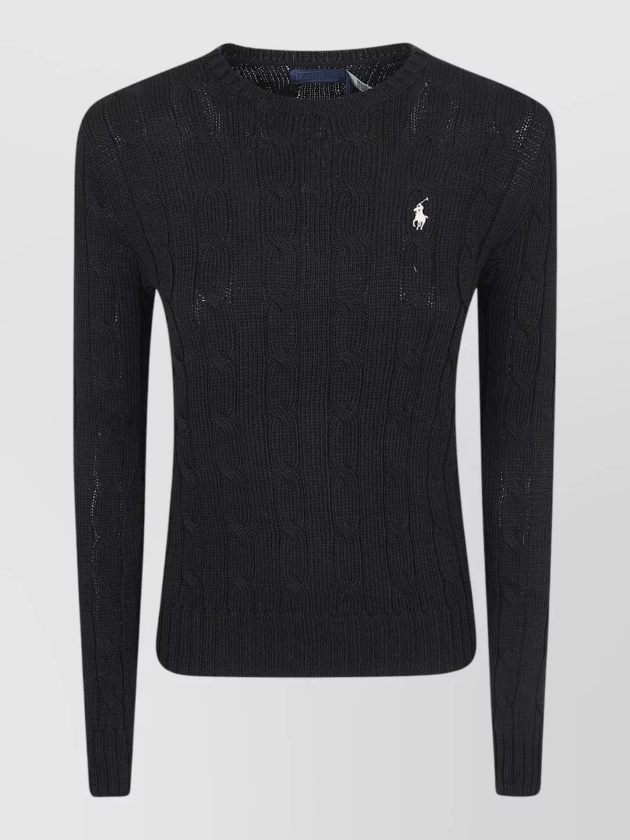 Polo Ralph Lauren Ribbed Slim-Fit Long-Sleeve Crewneck Sweatshirt