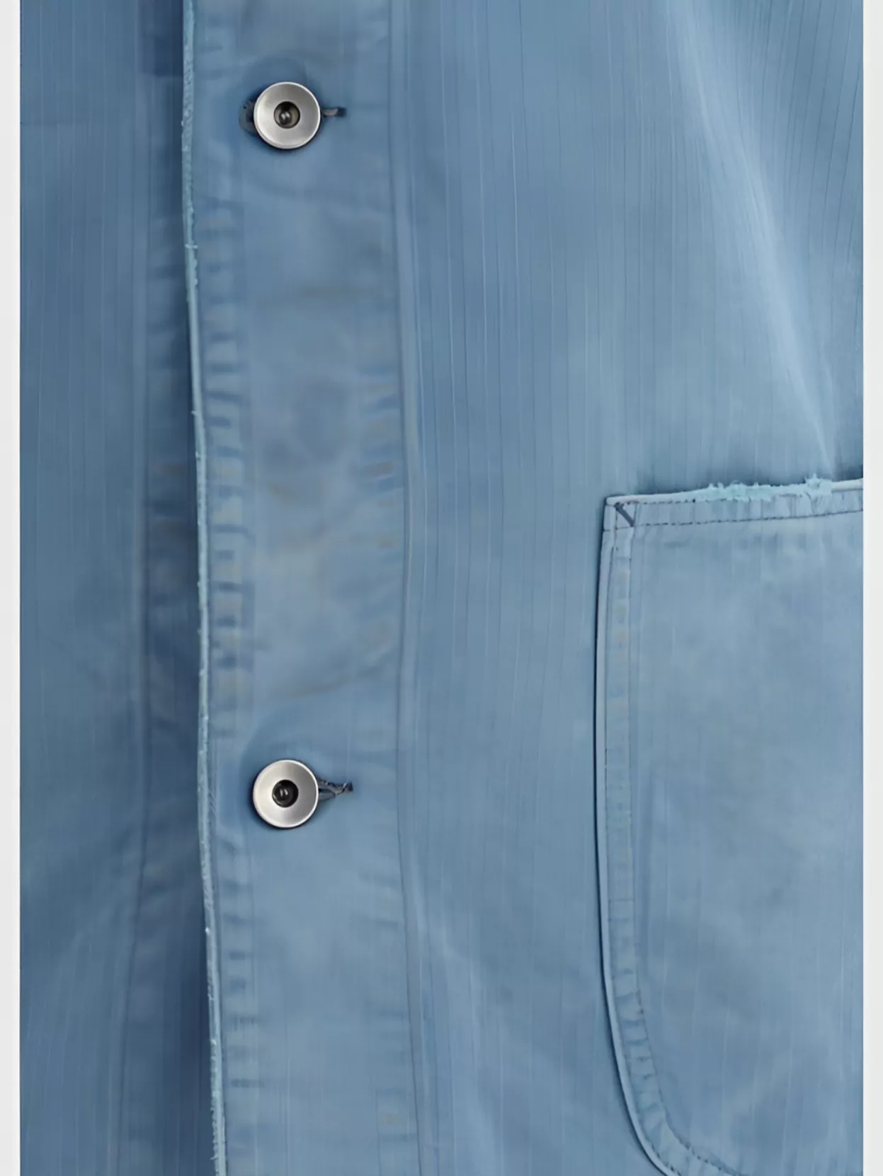 Maison Margiela Denim Collared Jacket Raglan Sleeves