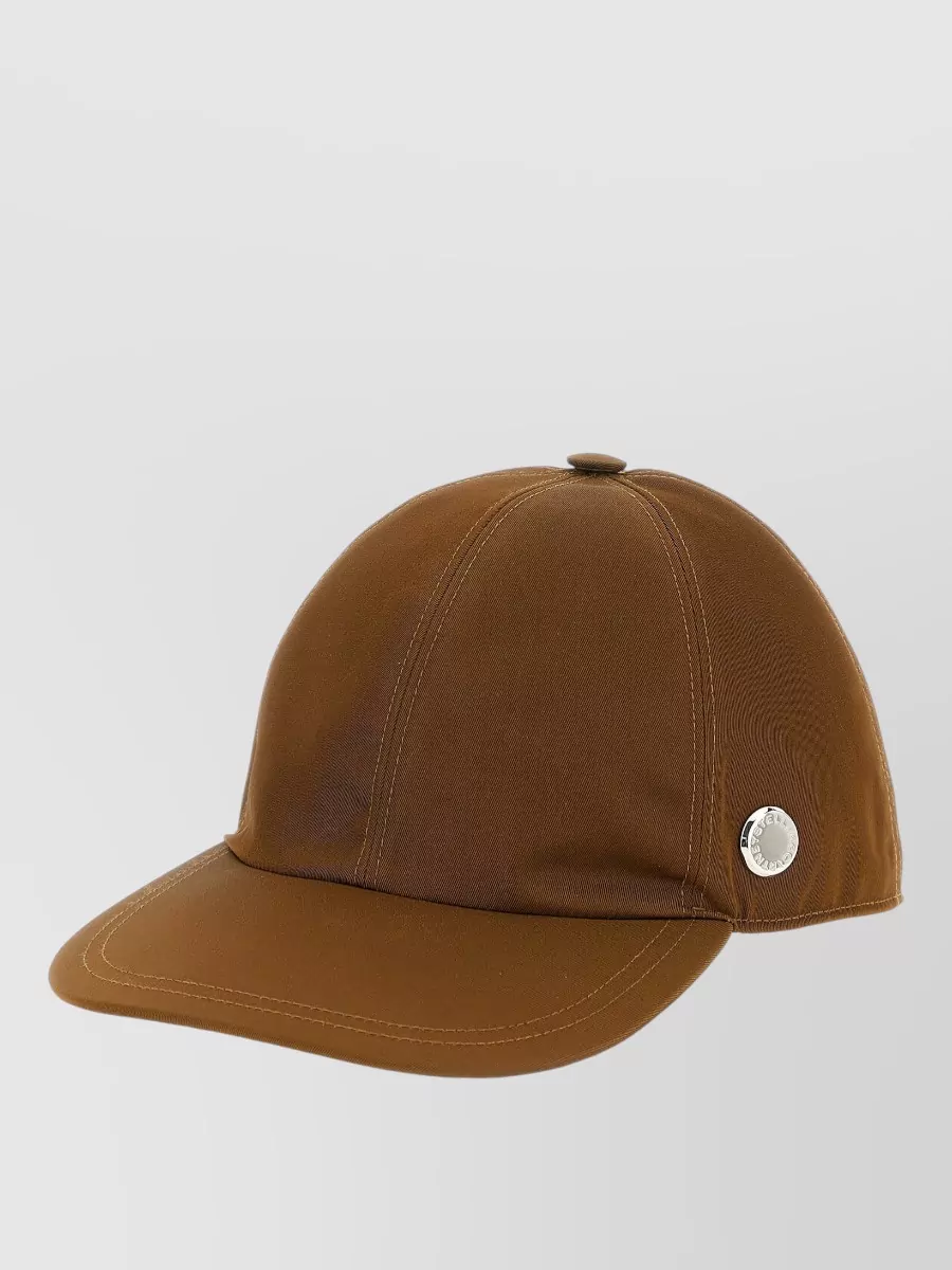 Stella Mccartney Logo Cap Curved Brim Panelled Design Top