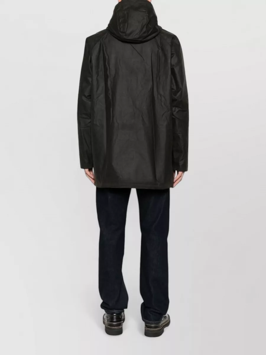Barbour Waxed Cotton Hooded Raincoat