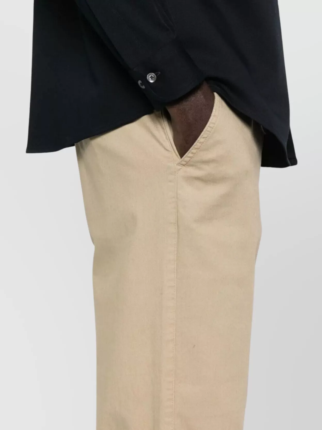 Cellar Door Cotton Trousers With Pockets And Loops