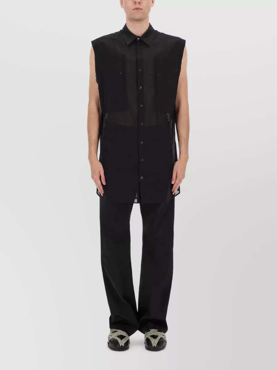 Rick Owens Cotton Sleeveless Shirt