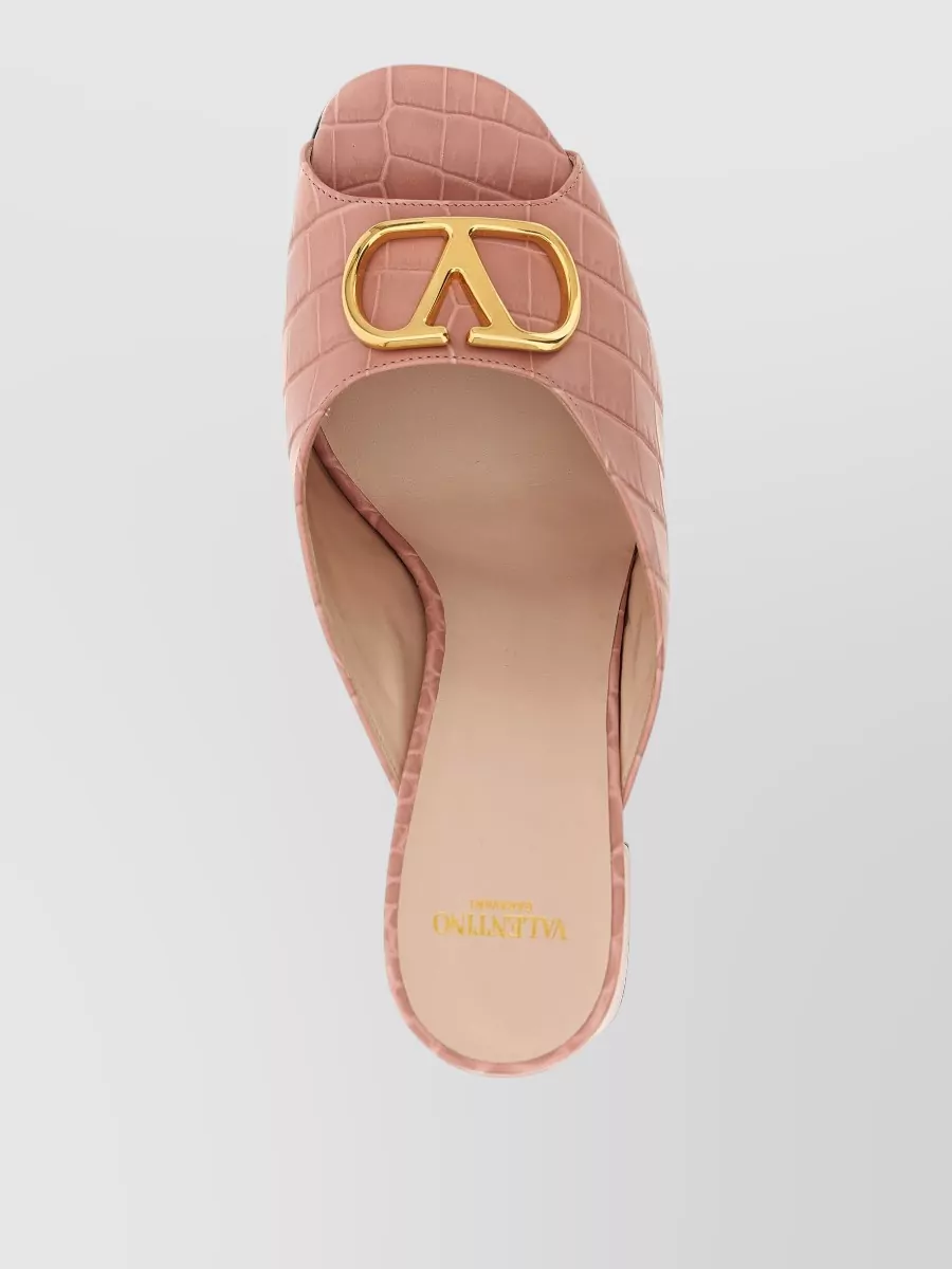 Valentino Garavani Leather Slides