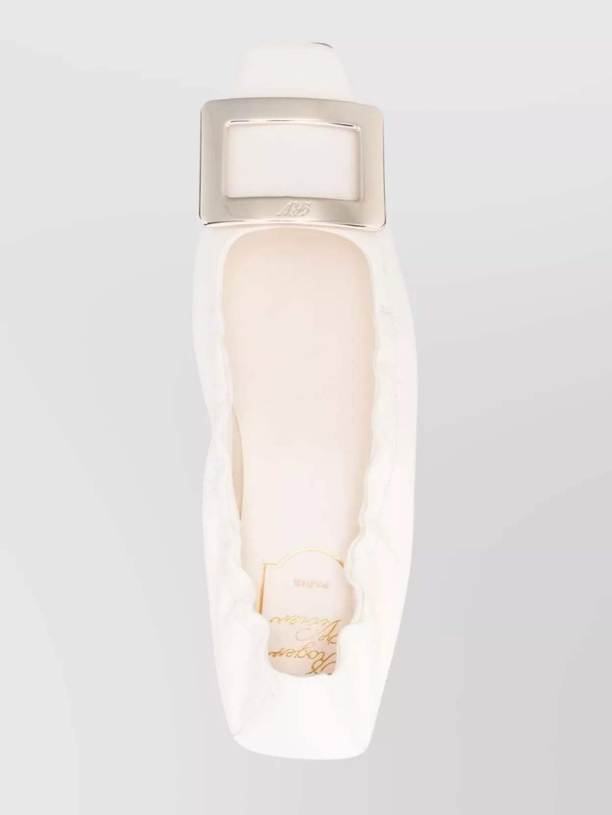 Roger Vivier Leather Ballet Flats Square Buckle