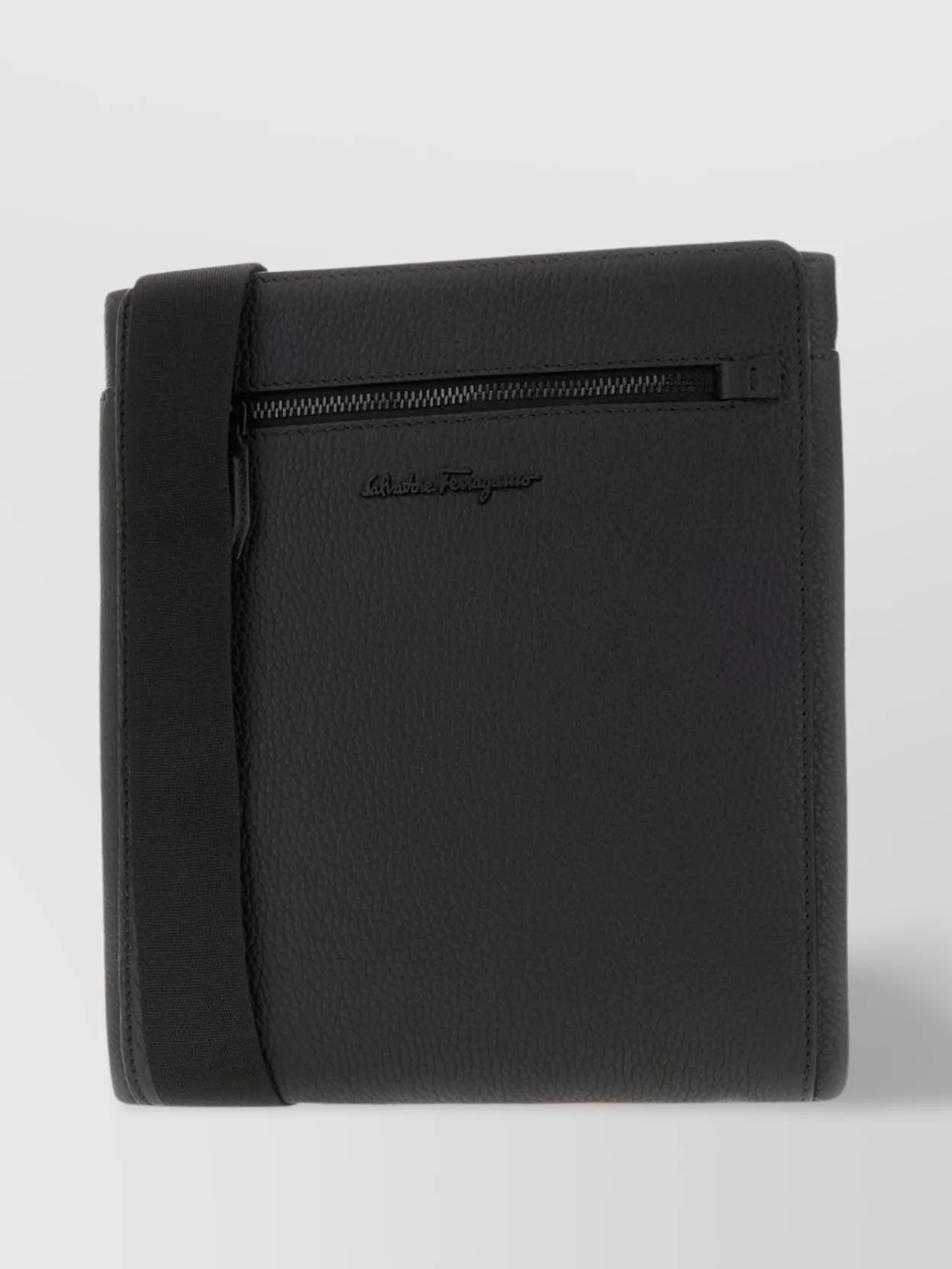 Ferragamo Leather Crossbody Bag With Adjustable Shoulder Strap