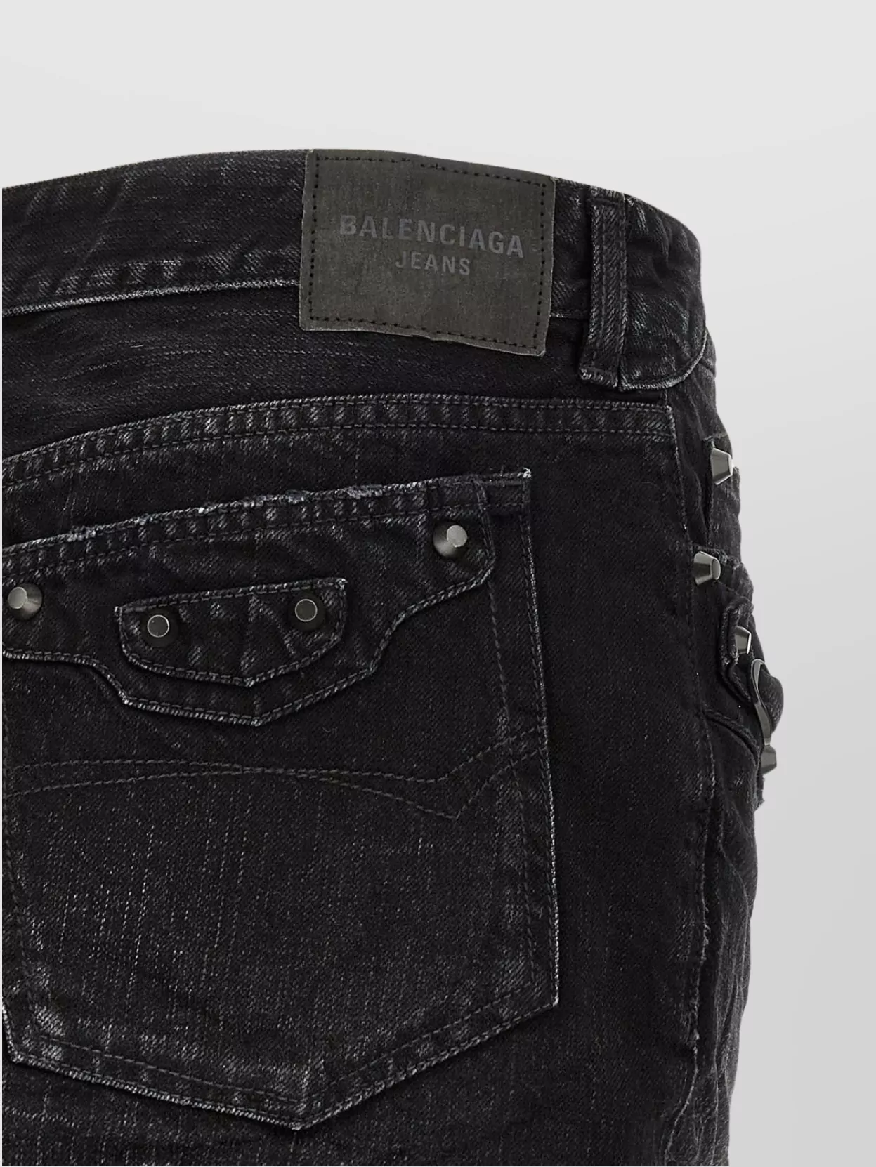 Balenciaga Urban Style Skirt With Pockets And Loops In Black