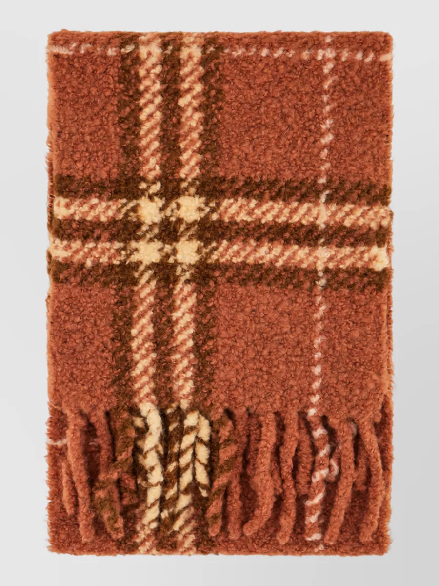 Burberry embroidered alpaca scarf