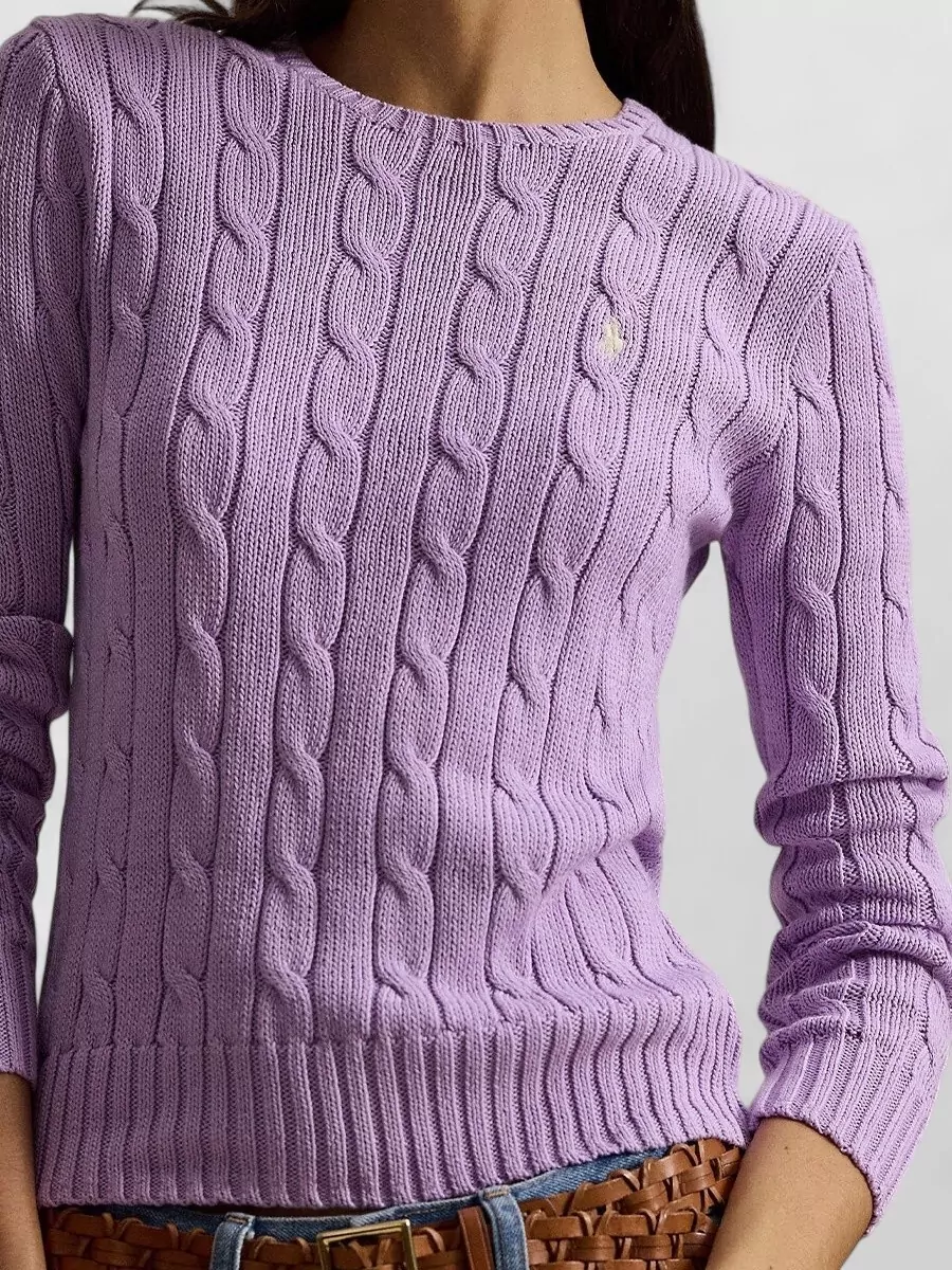 Polo Ralph Lauren Cable-Knit Cotton Slim-Fit Jumper