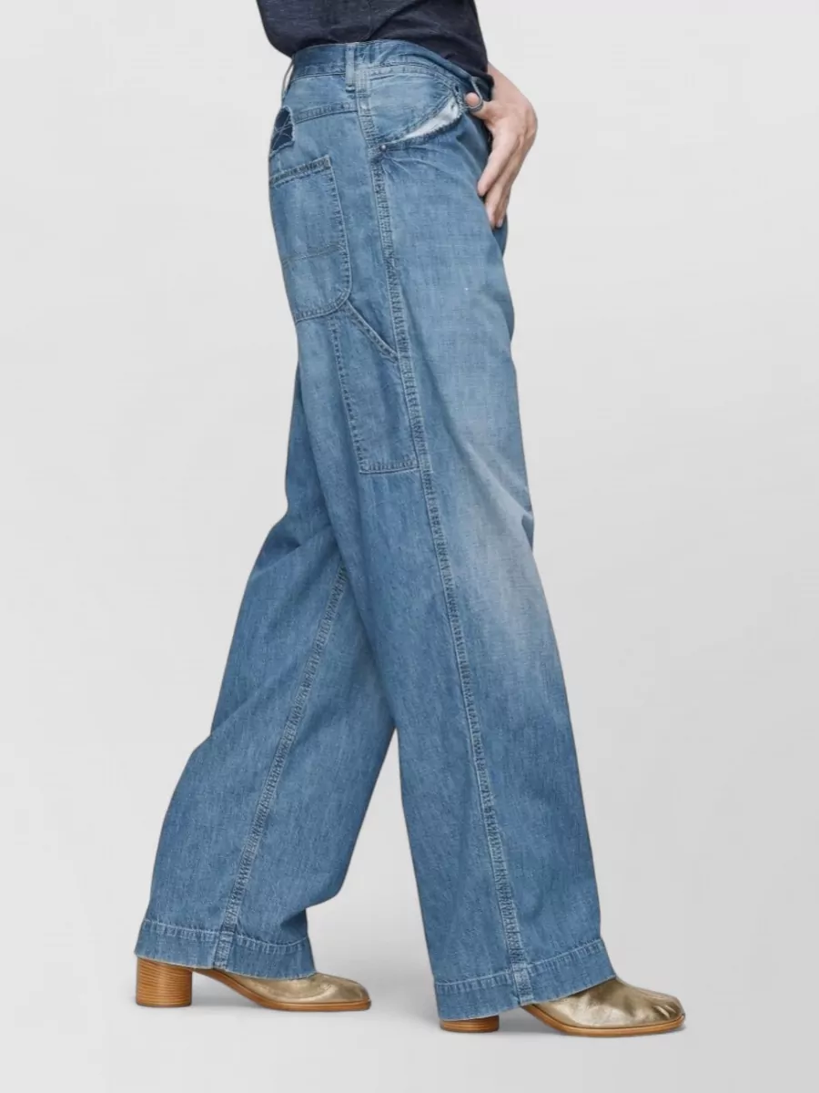 Maison Margiela Denim Patchwork Straight-Leg Jeans
