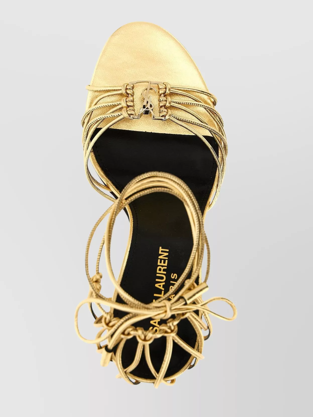 Shop Saint Laurent "babylone" Open Toe Strappy Sandals