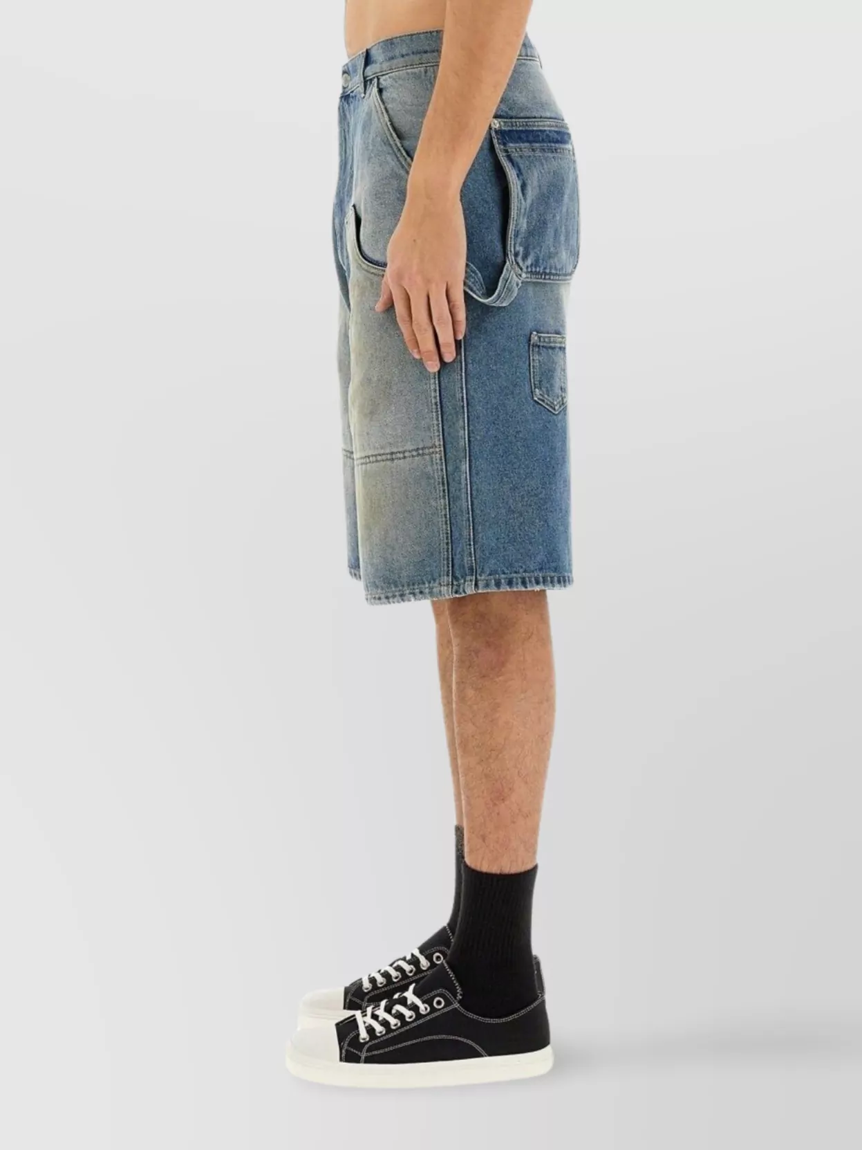 Moschino Denim Shorts Featuring Belt Loops