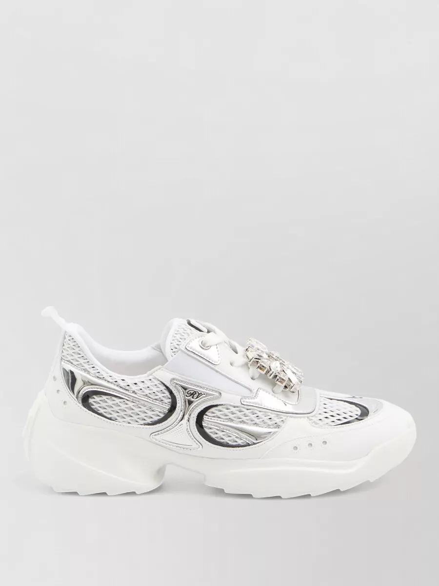 Roger Vivier On The Run Sneakers Crystal Buckle