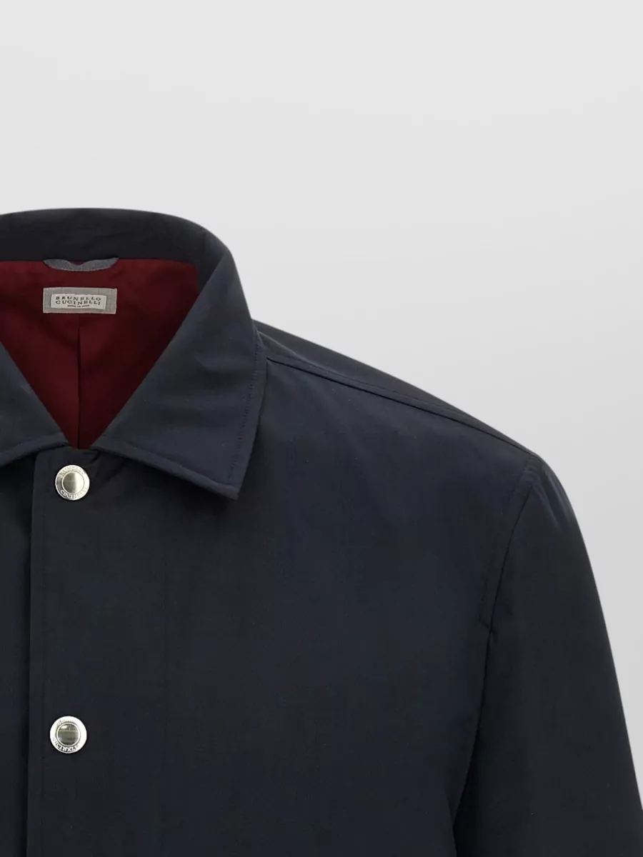 Brunello Cucinelli Silk Wool Lightweight Jacket
