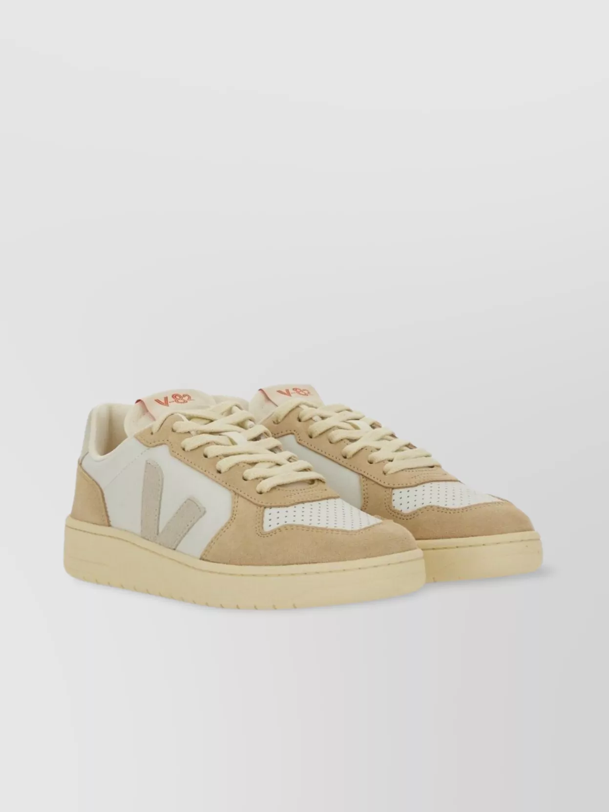 Veja Low-Top Sneakers With Perforated Detailing And Rubber Sole