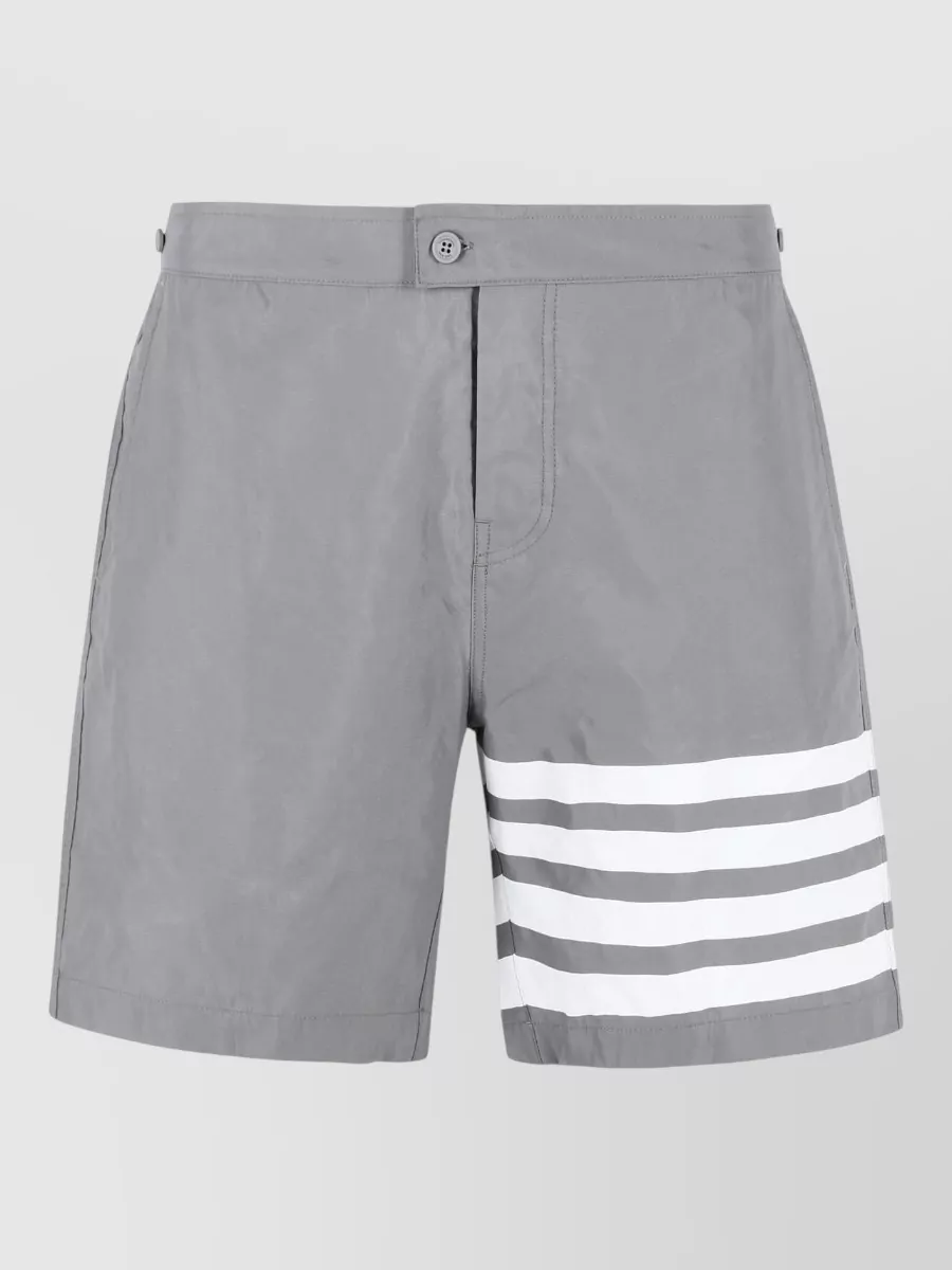 Thom Browne swim tech 4 bar swim shorts