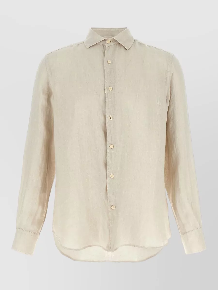 Mc2 Saint Barth Linen Long-Sleeve Shirt