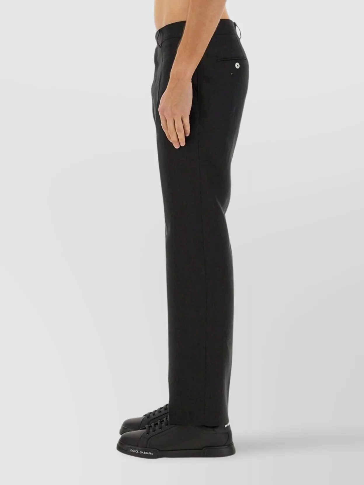 Dolce&Gabbana Stretch Linen Tailored Pants