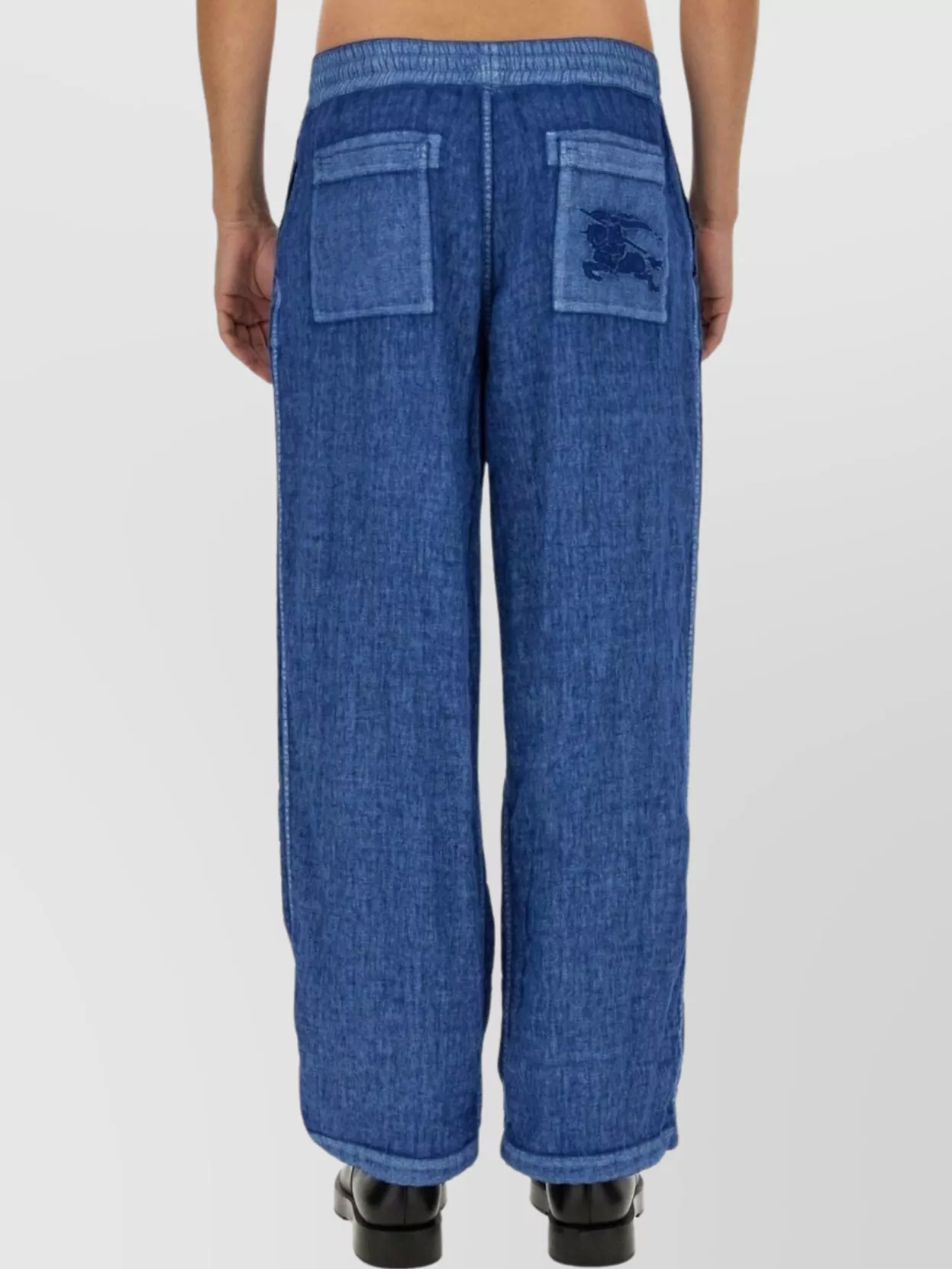 Burberry Straight Leg Linen Pants Pockets