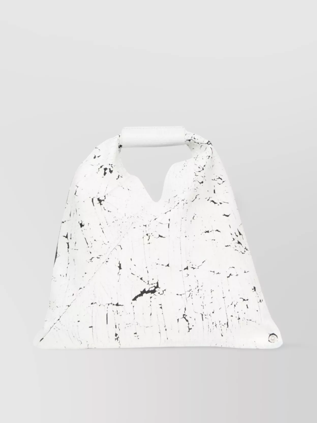 Mm6 Maison Margiela Textured Top Handle Two-Tone Tote Bag