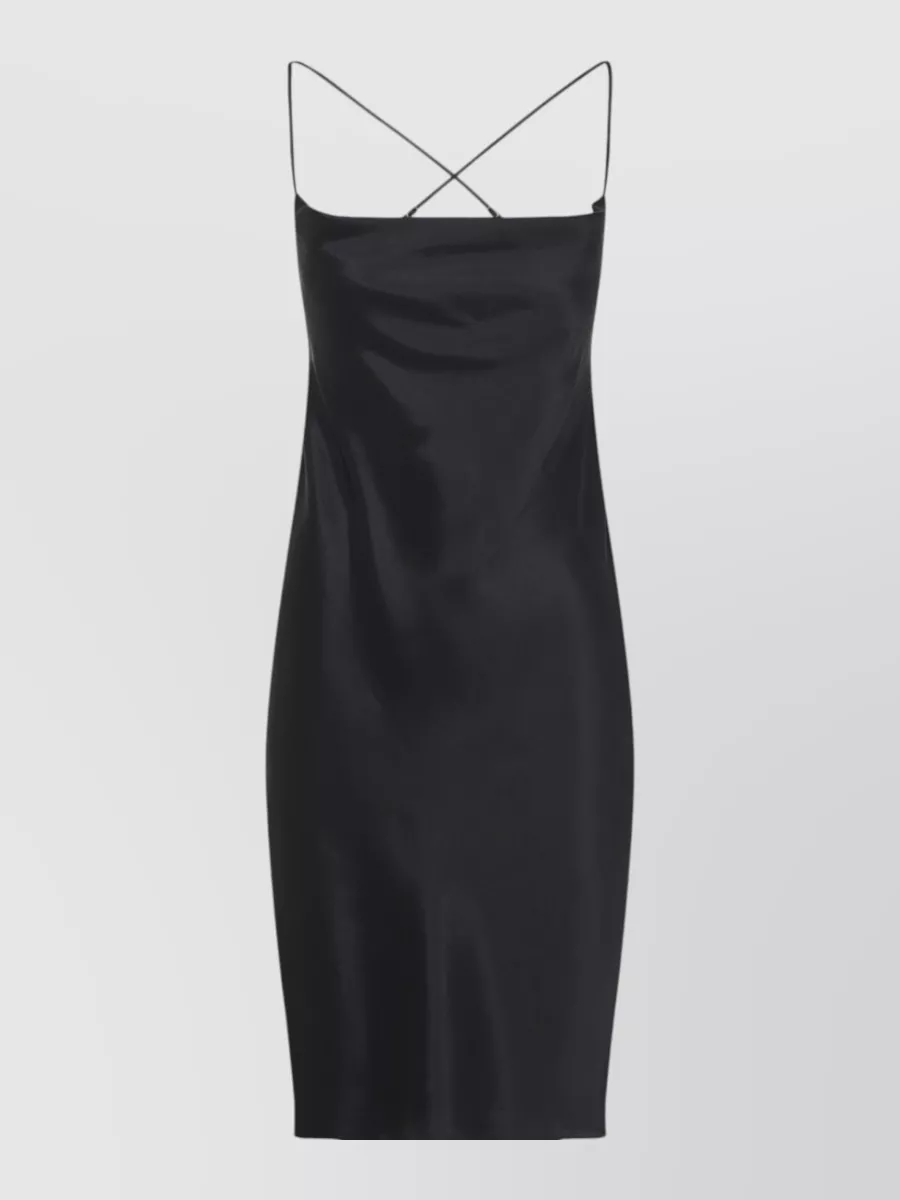 Saint Laurent Silk Draped Mini Dress