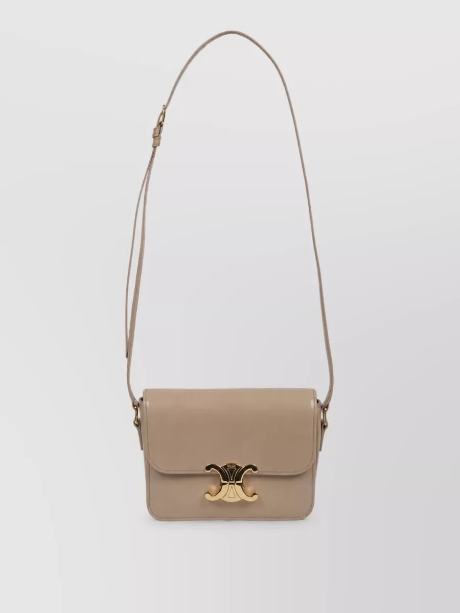 Celine Calfskin Leather Teen Triomphe Clutch Bag