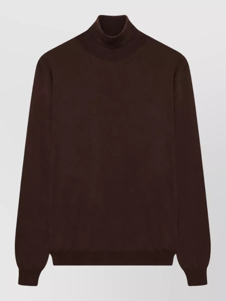 Lardini wool fine-knit turtleneck sweater